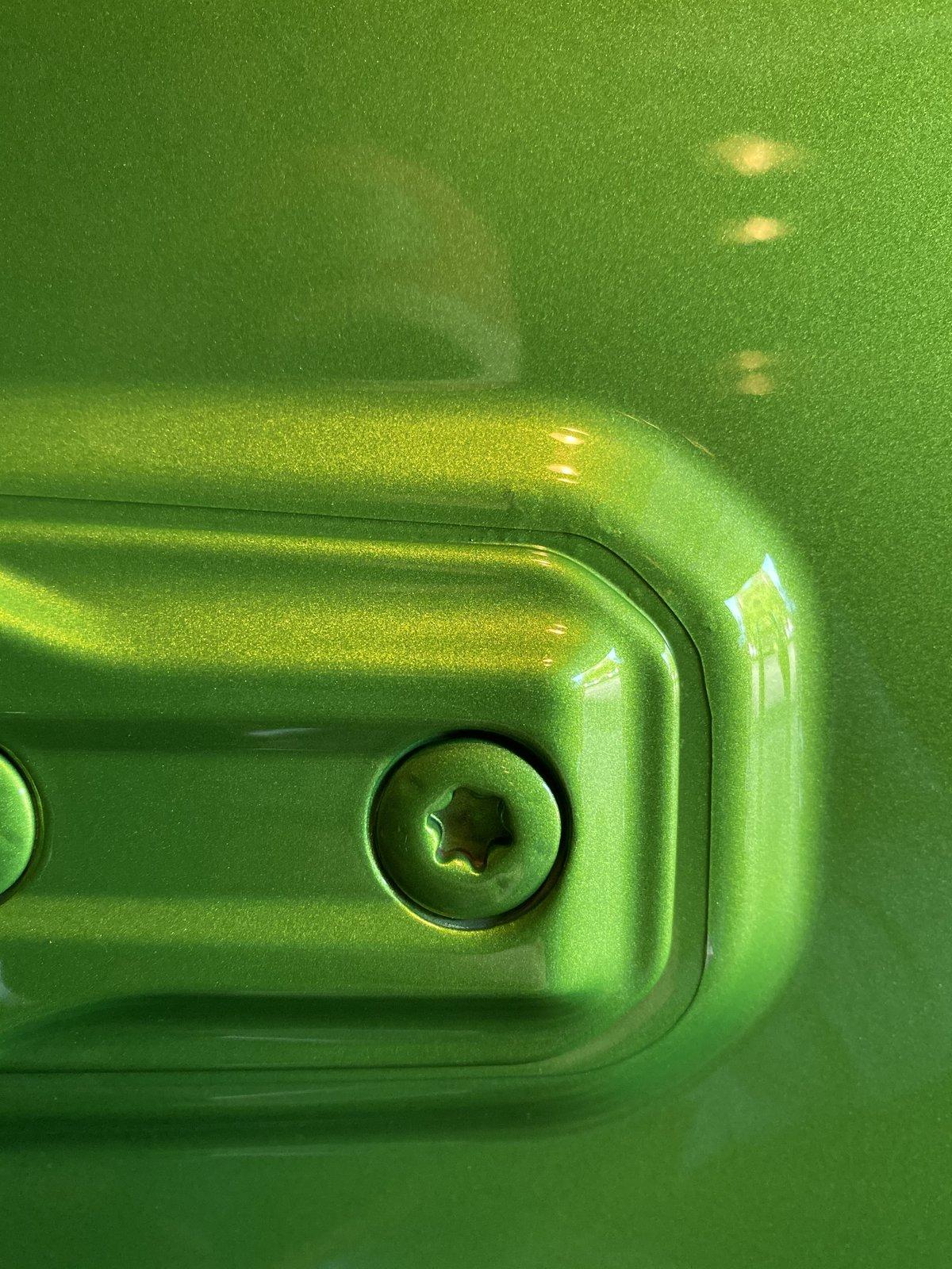 Jeep Wrangler JL Bubbles in Paint at Door Hinges BF8C4476-8213-4698-92DF-D30A58F3F4B8