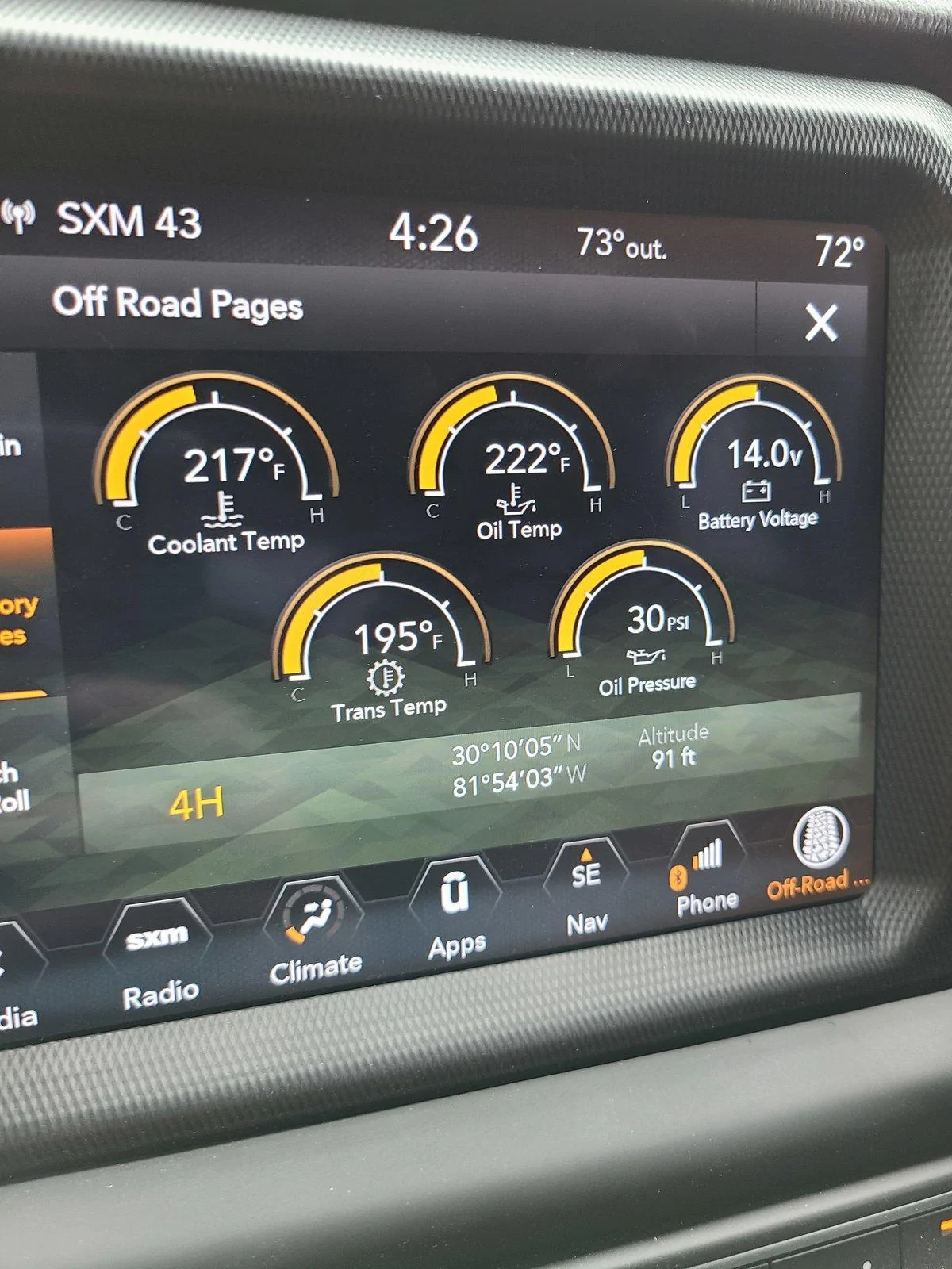 Jeep Wrangler JL Off Road Pages Coordinates & Altitude 20200525_162652