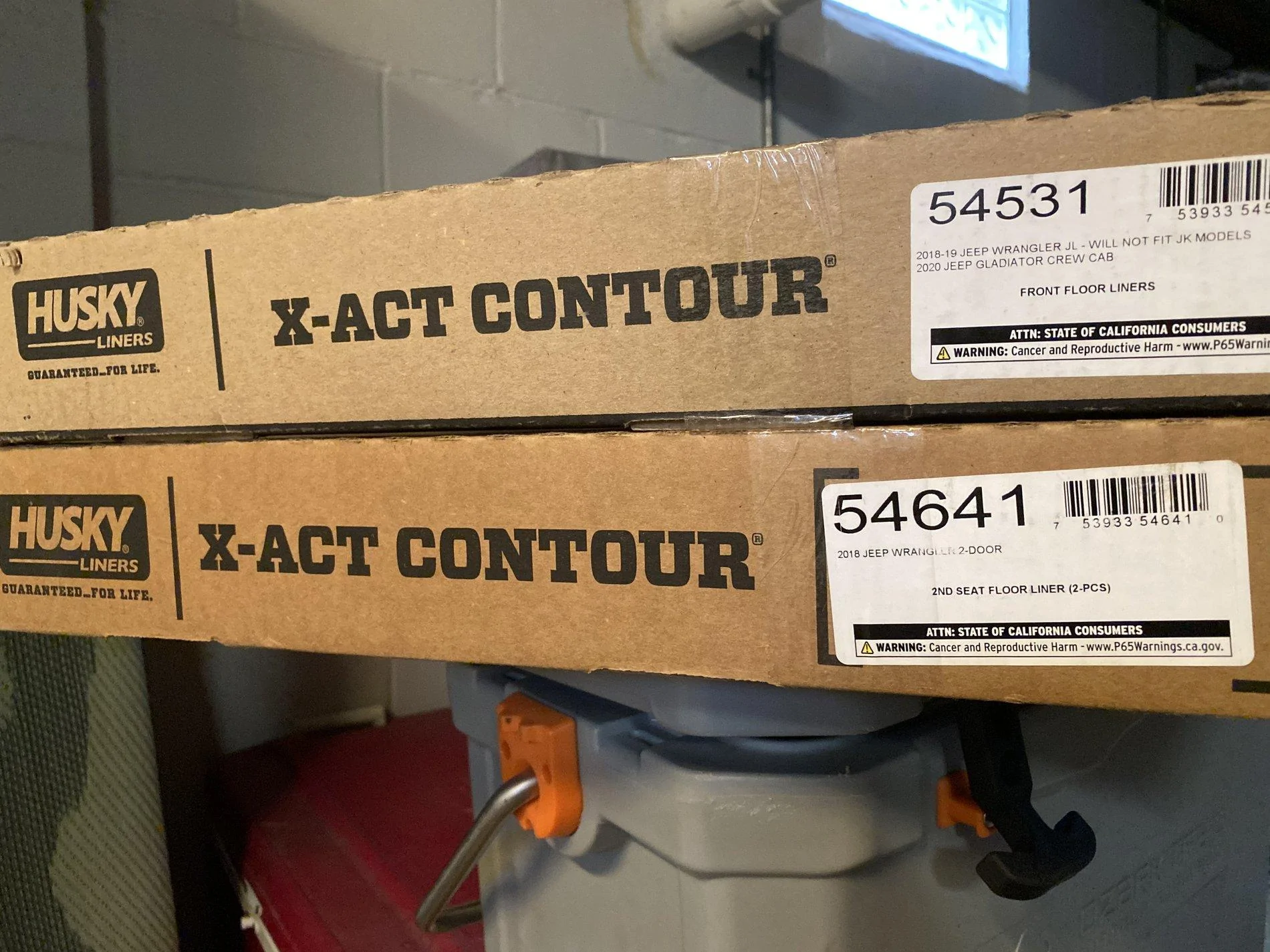 Jeep Wrangler JL Husky X-Act Contour Floor Liners IMG_0419