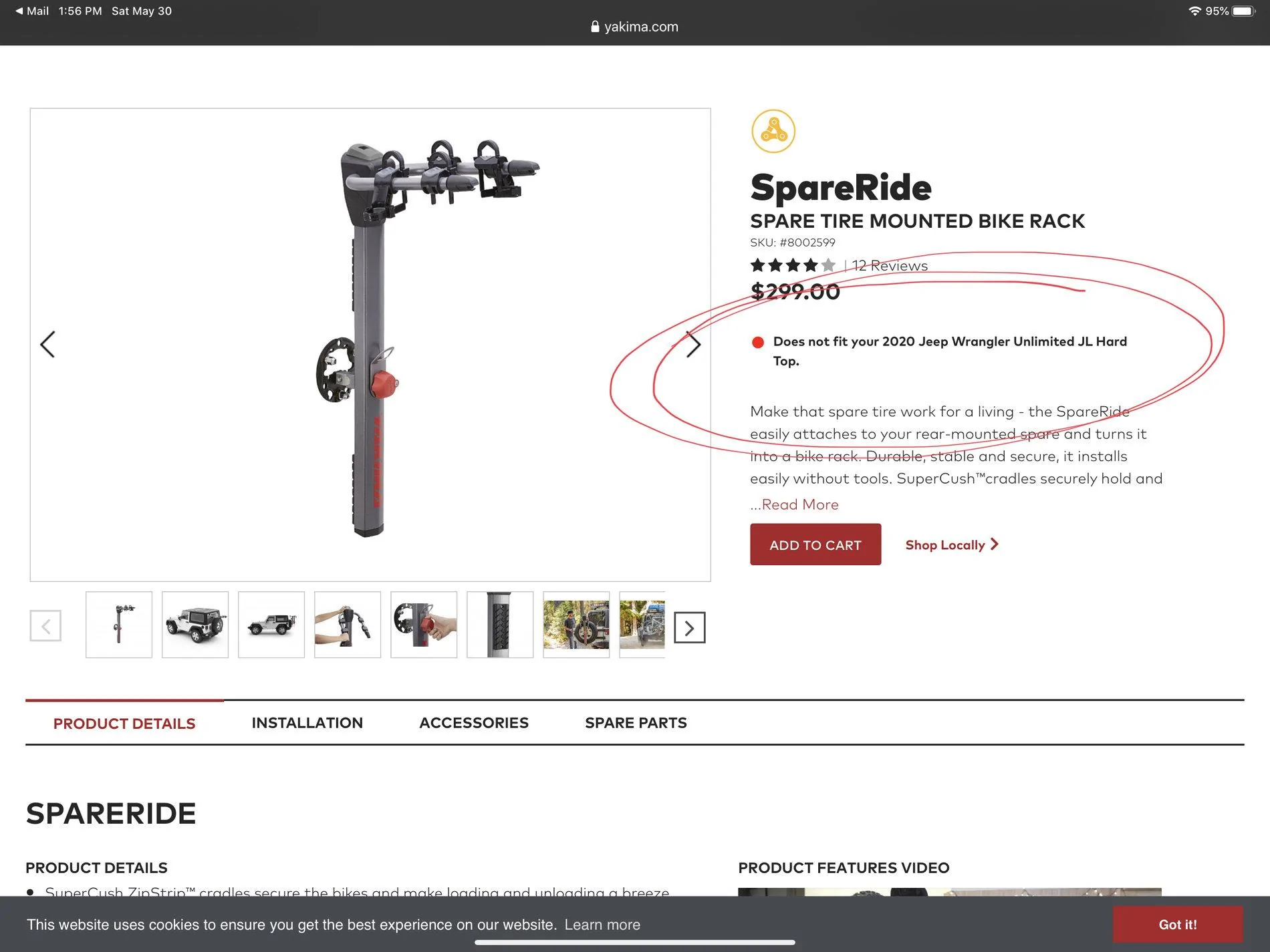 Jeep Wrangler JL Recommendations on bike rack for JLU 1A3D0079-2EFE-4FF6-817F-3ECA3F415F15