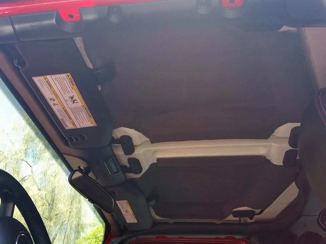 Jeep Wrangler JL Stitched lightweight high temperature efficient headliner DIY HL_liner8