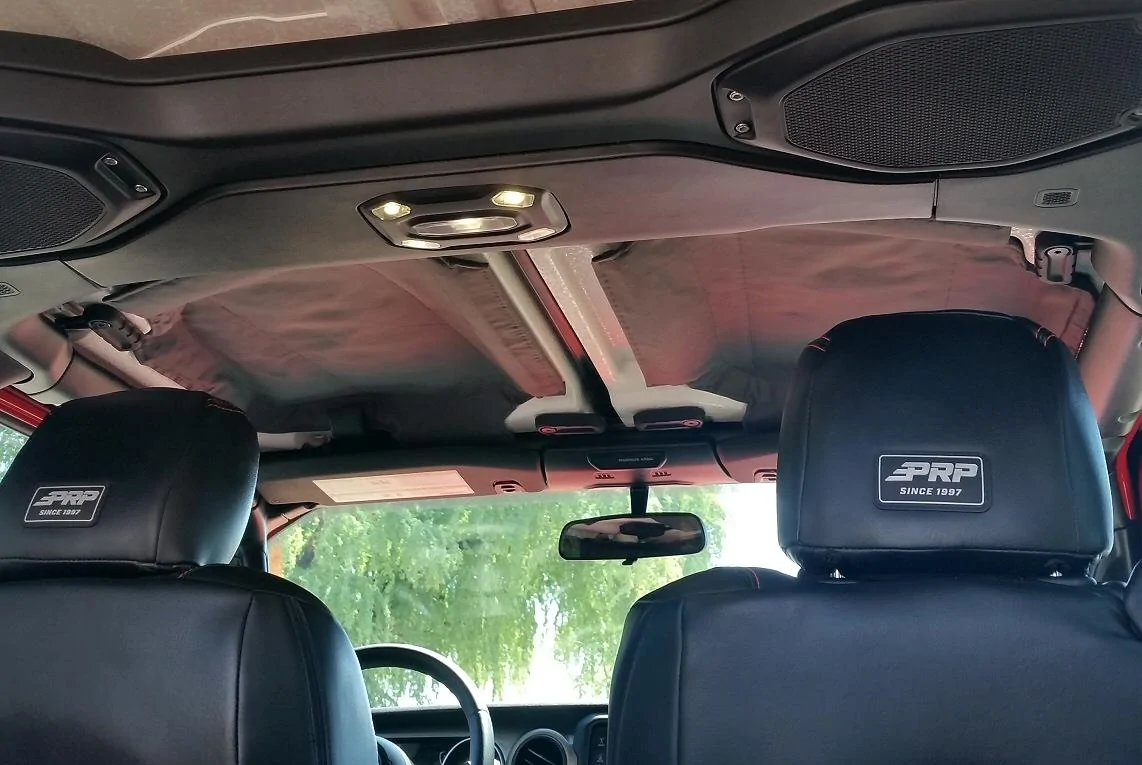 Jeep Wrangler JL Stitched lightweight high temperature efficient headliner DIY HL_liner7