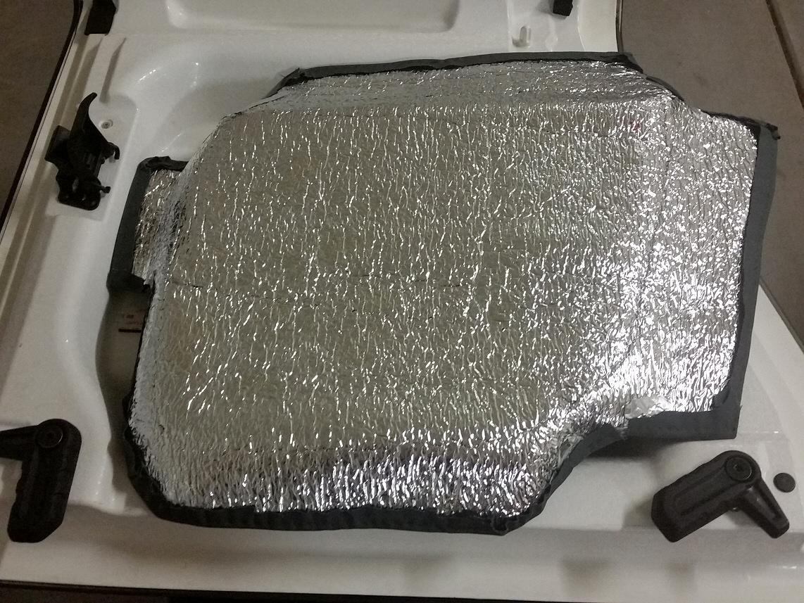 Jeep Wrangler JL Stitched lightweight high temperature efficient headliner DIY HL_backside