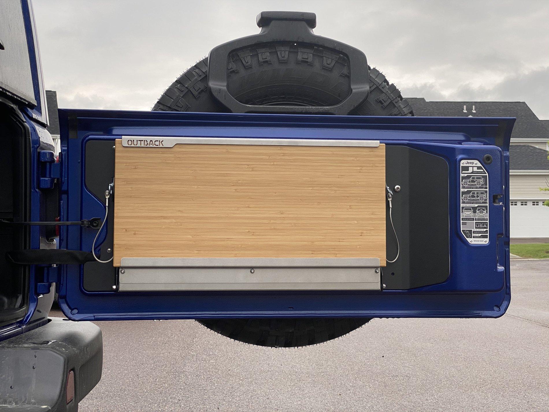Jeep Wrangler JL Am. Adventure or Ouback Tailgate Table 6FBBEC6F-7F86-4BDF-B52A-DD0576C59CB8