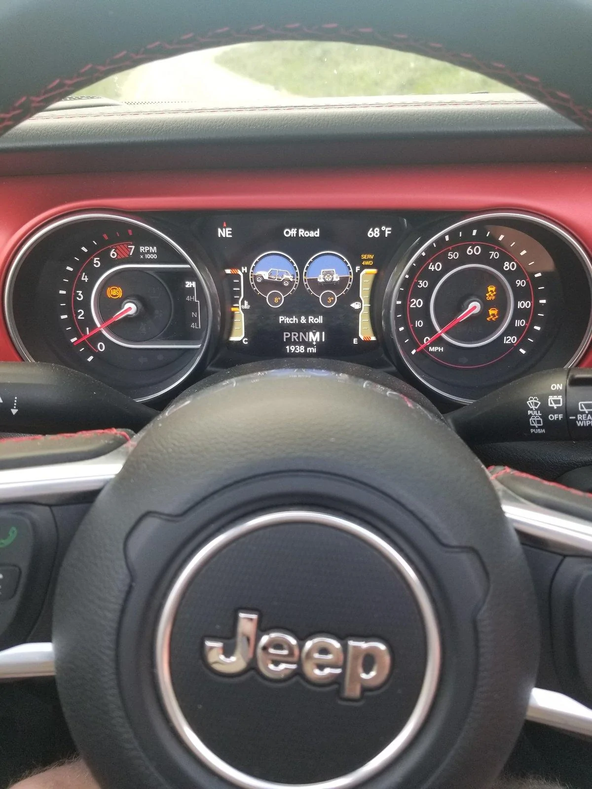 Jeep Wrangler JL Abs/traction control light 20200603_200407