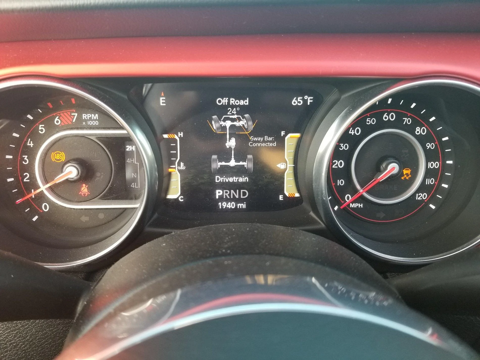 Jeep Wrangler JL Abs/traction control light 20200603_203035
