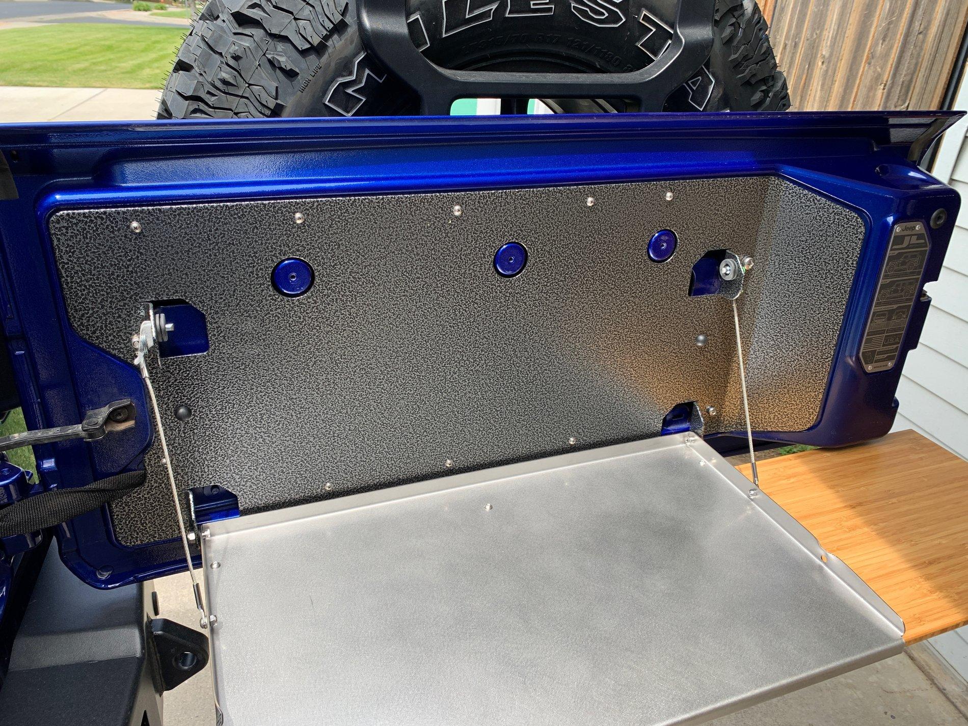 Jeep Wrangler JL Am. Adventure or Ouback Tailgate Table C90579DA-C212-4E9E-877E-BE23165B9A6A