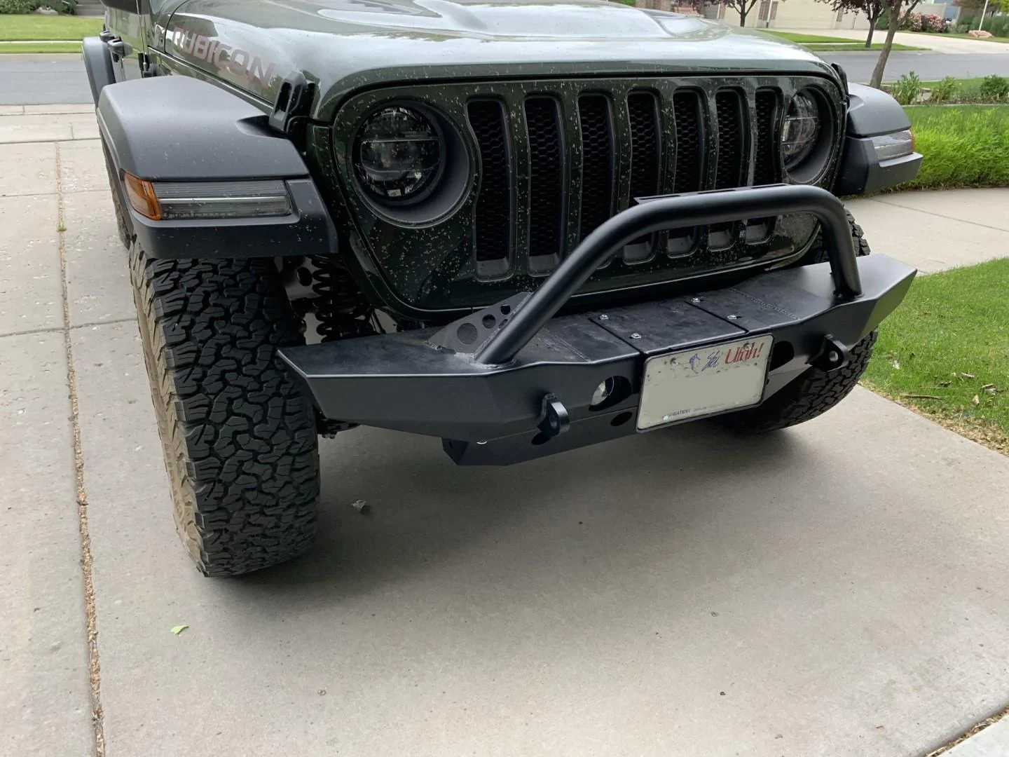 Jeep Wrangler JL LOD Destroyer front mid-width bumper Sarge Green IMG_1809 (Large)