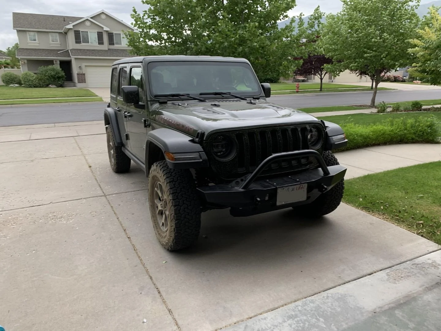 Jeep Wrangler JL LOD Destroyer front mid-width bumper Sarge Green IMG_1808 (Large)