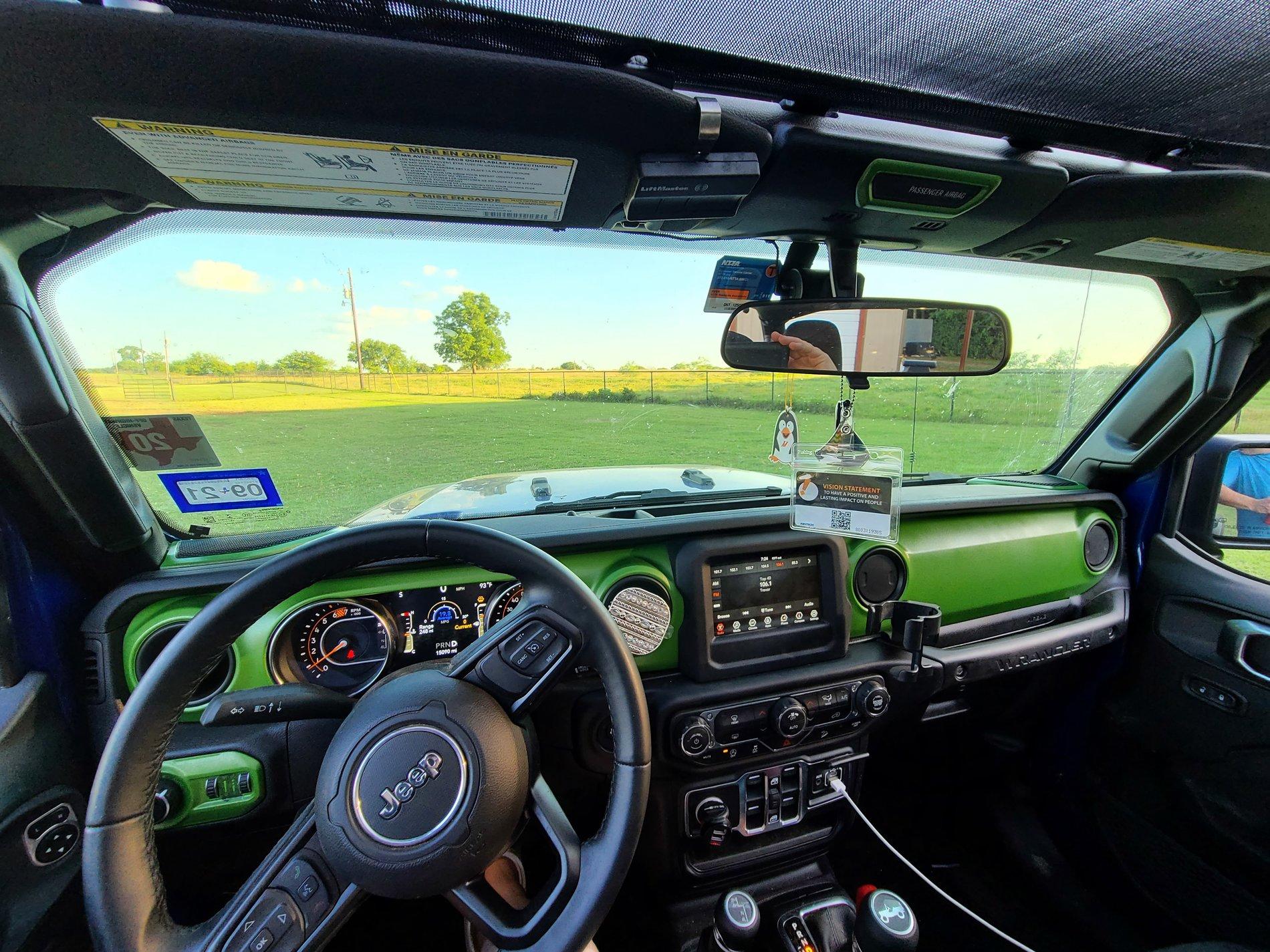 Jeep Wrangler JL Show off your DIY painted dash 20200605_192449