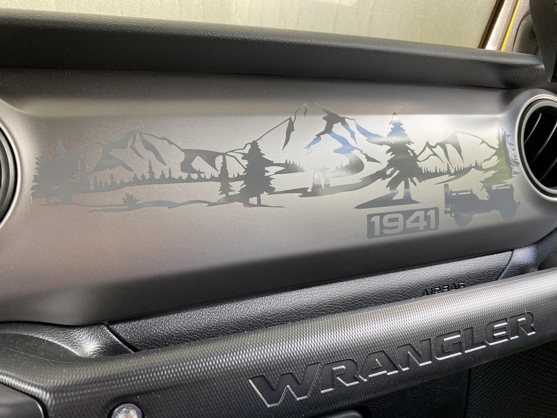 Jeep Wrangler JL Post Your Custom Dash Decal IMG_3313