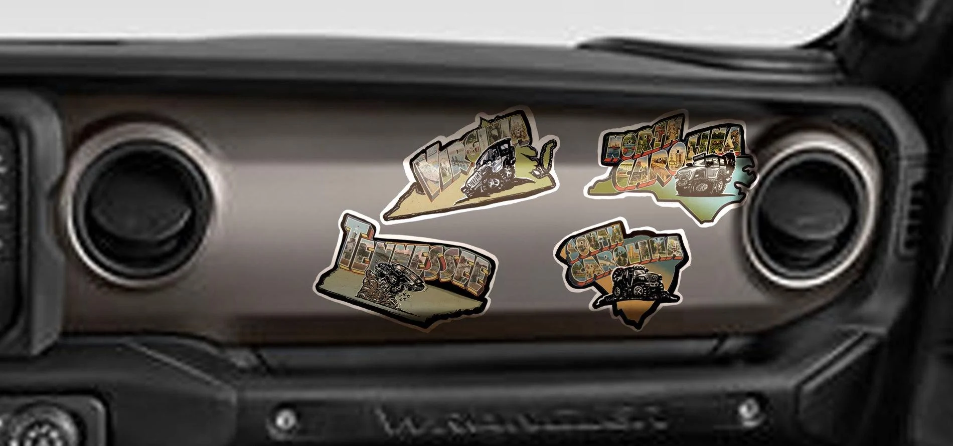 Jeep Wrangler JL Post Your Custom Dash Decal jlwf-dash-mocku