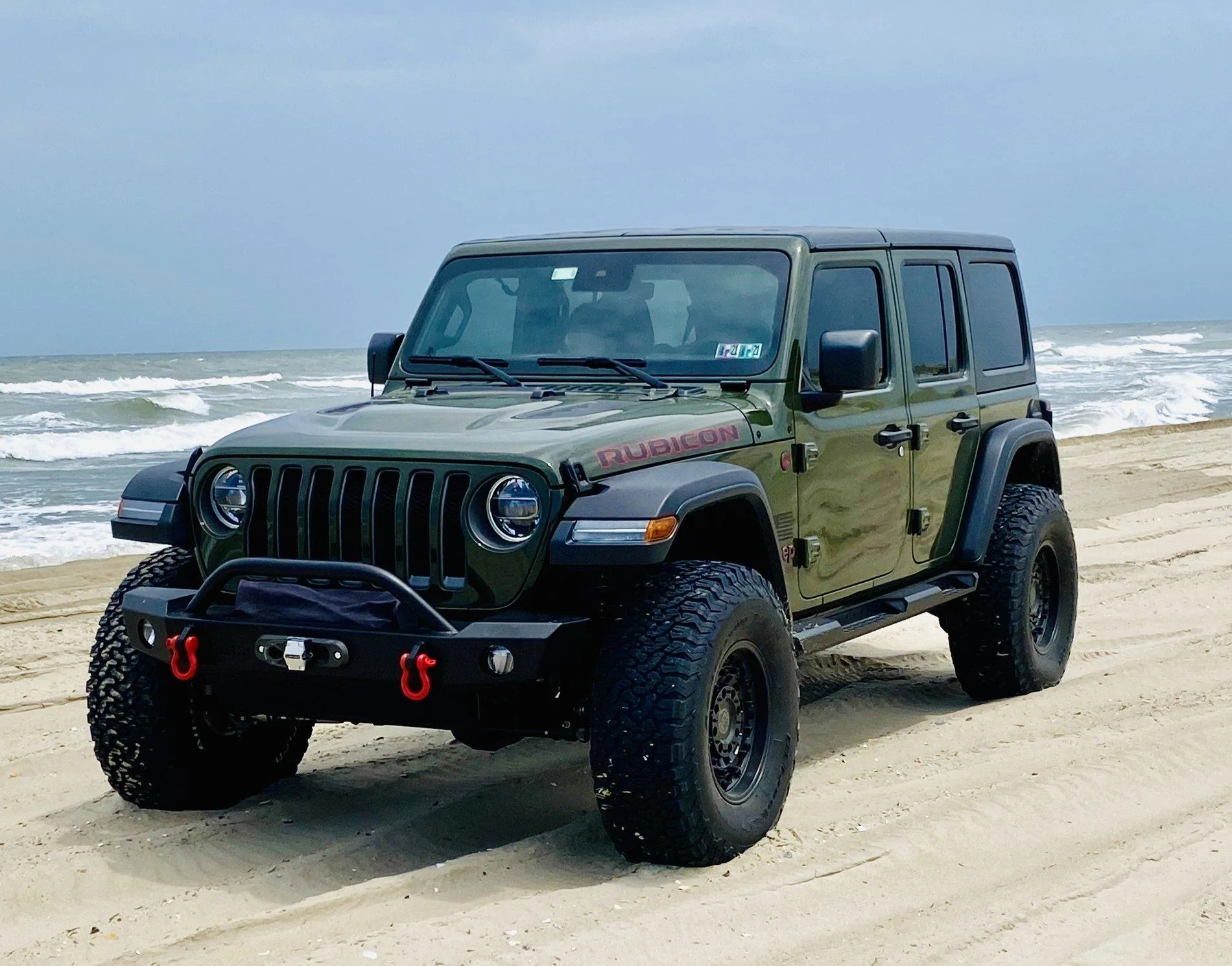 Jeep Wrangler JL LOD Destroyer front mid-width bumper Sarge Green 20677ECD-F517-4F4C-86FF-F5E45EFD09FB