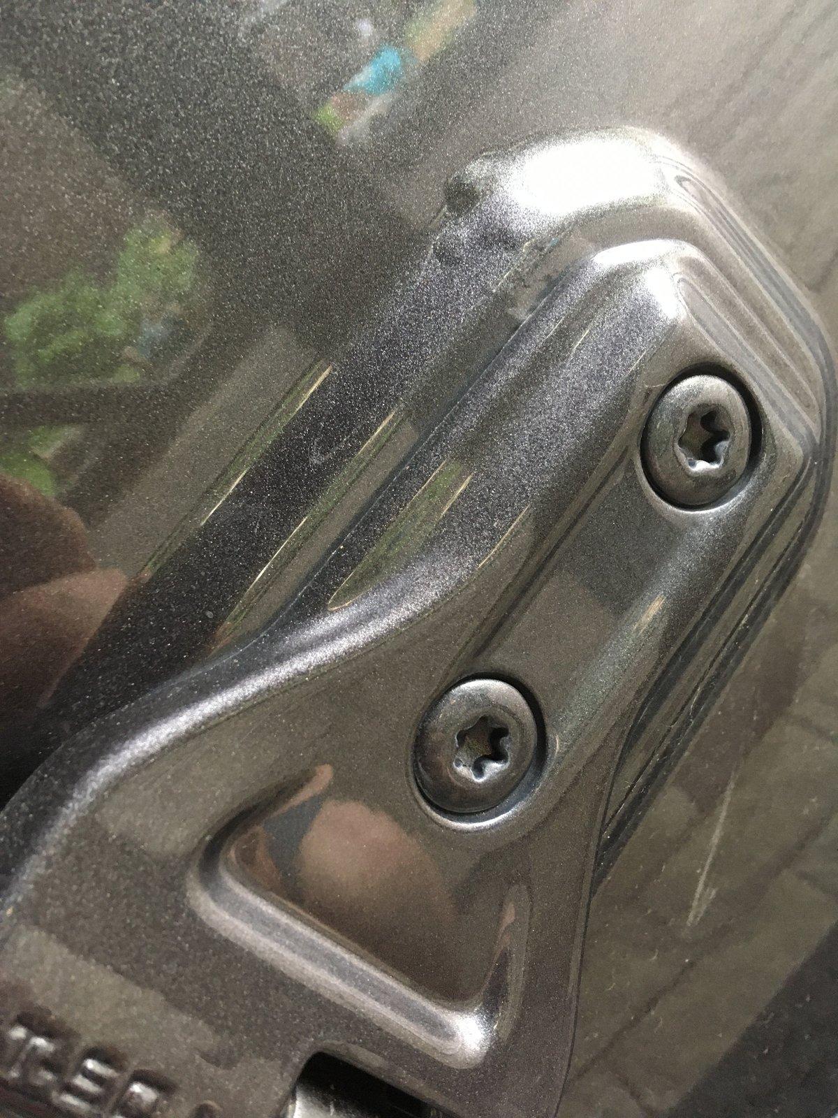 Jeep Wrangler JL Bubbles in Paint at Door Hinges IMG_5915.JPG