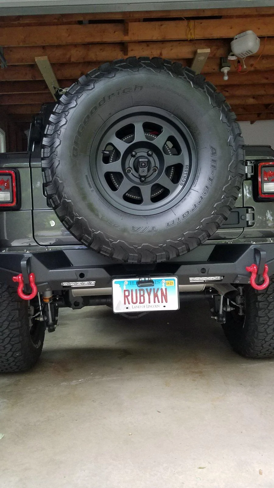 Jeep Wrangler JL License Plate Relocation Options 20200622_165525