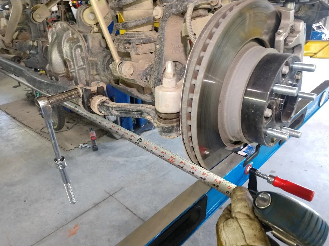 Jeep Wrangler JL Checking toe - easy and accurate Toe3