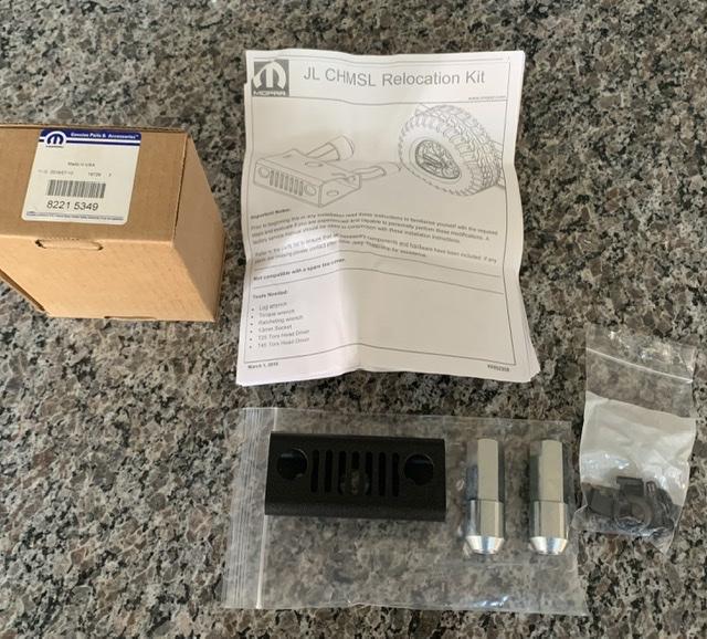 Jeep Wrangler JL Mopar 3rd brake light relocation kit C3F4E0D3-96E0-4EDB-BDA0-FA5E5F985401