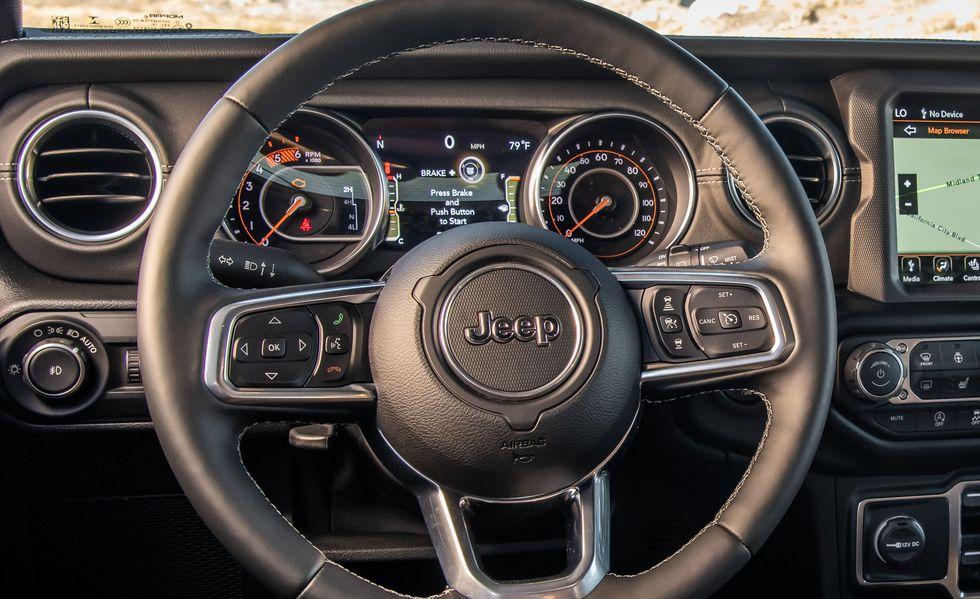 Jeep Wrangler JL 13 Easter Eggs on the Jeep Wrangler Unlimited Rubicon EcoDiesel Easter Egg Steering Wheel Jeep Wrangler JL Unlimited Rubicon8