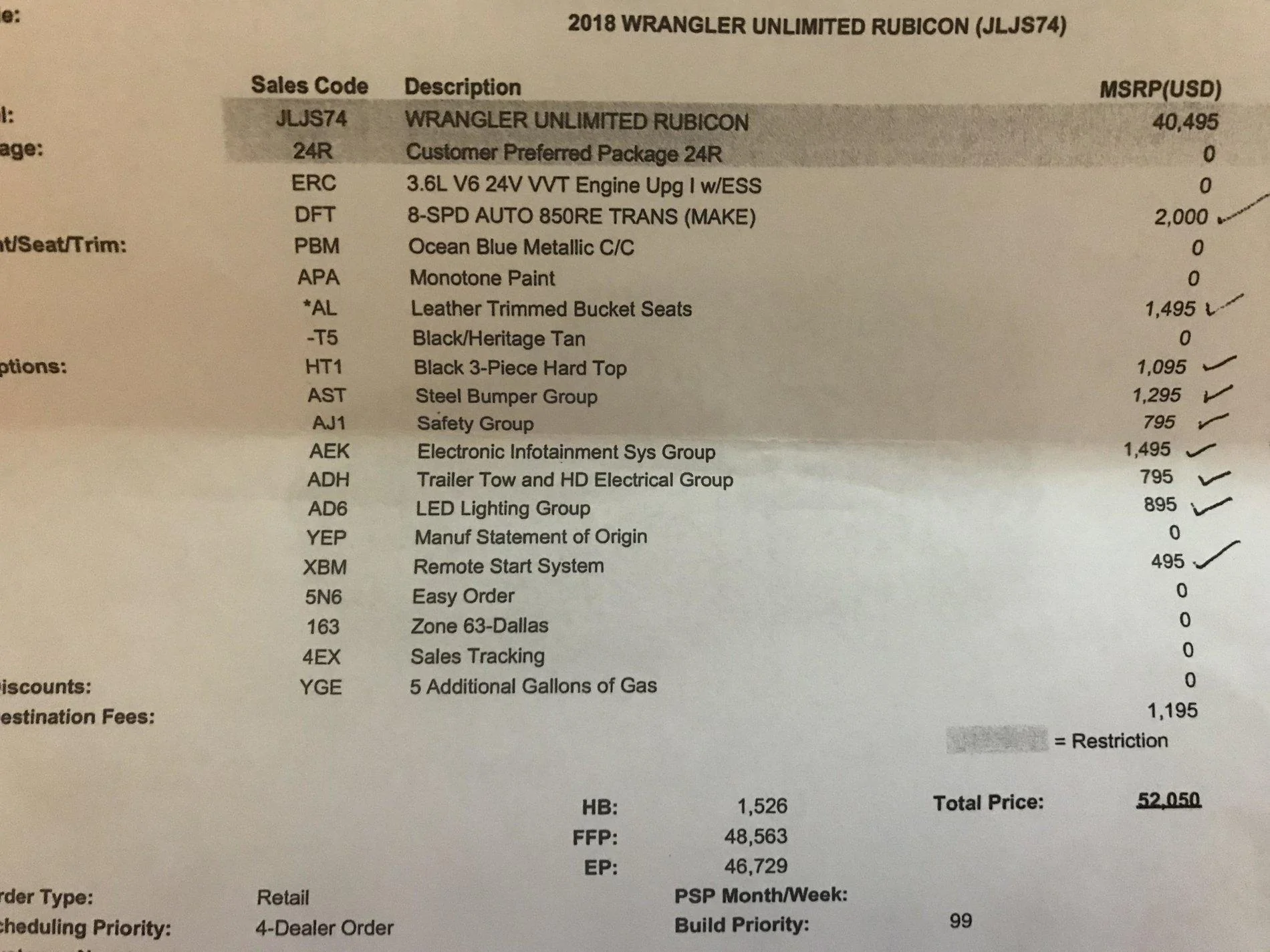 Jeep Wrangler JL OCEAN BLUE Wrangler JL Club jeep order