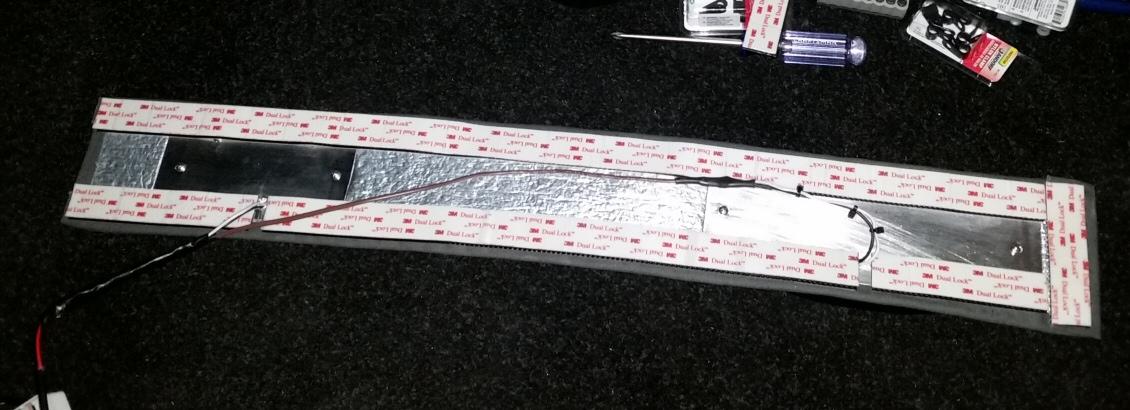 Jeep Wrangler JL Stitched lightweight high temperature efficient headliner DIY Center_backside_tape