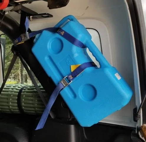 Jeep Wrangler JL Water storage idea aquabrick