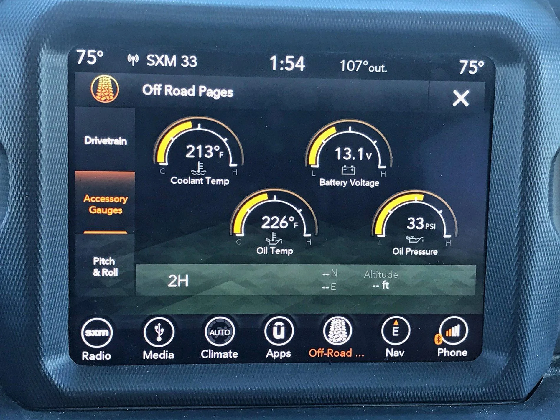 Jeep Wrangler JL Odd Off-road Pages Behavior with CarPlay IMG_8542