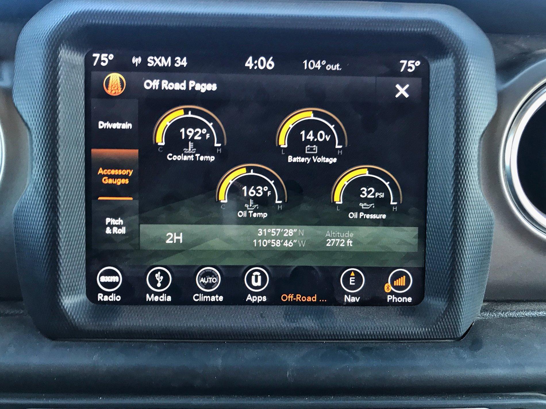 Jeep Wrangler JL Odd Off-road Pages Behavior with CarPlay IMG_8851