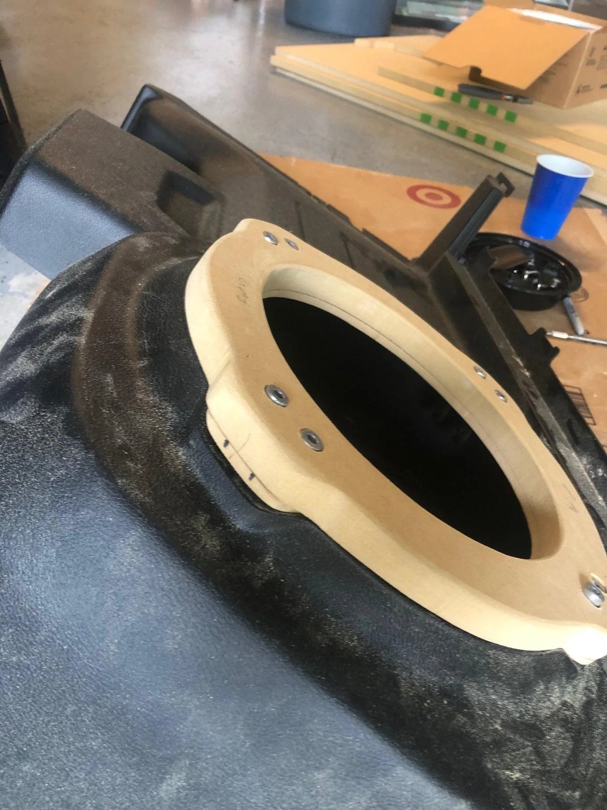 Jeep Wrangler JL Replacing Alpine Sub with Aftermarket using same housing IMG_4259