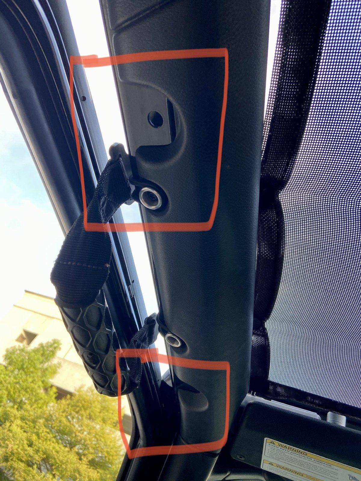 Jeep Wrangler JL Door Frame Cutout Holes D4F006E5-53D3-4022-85CB-54C848026A52
