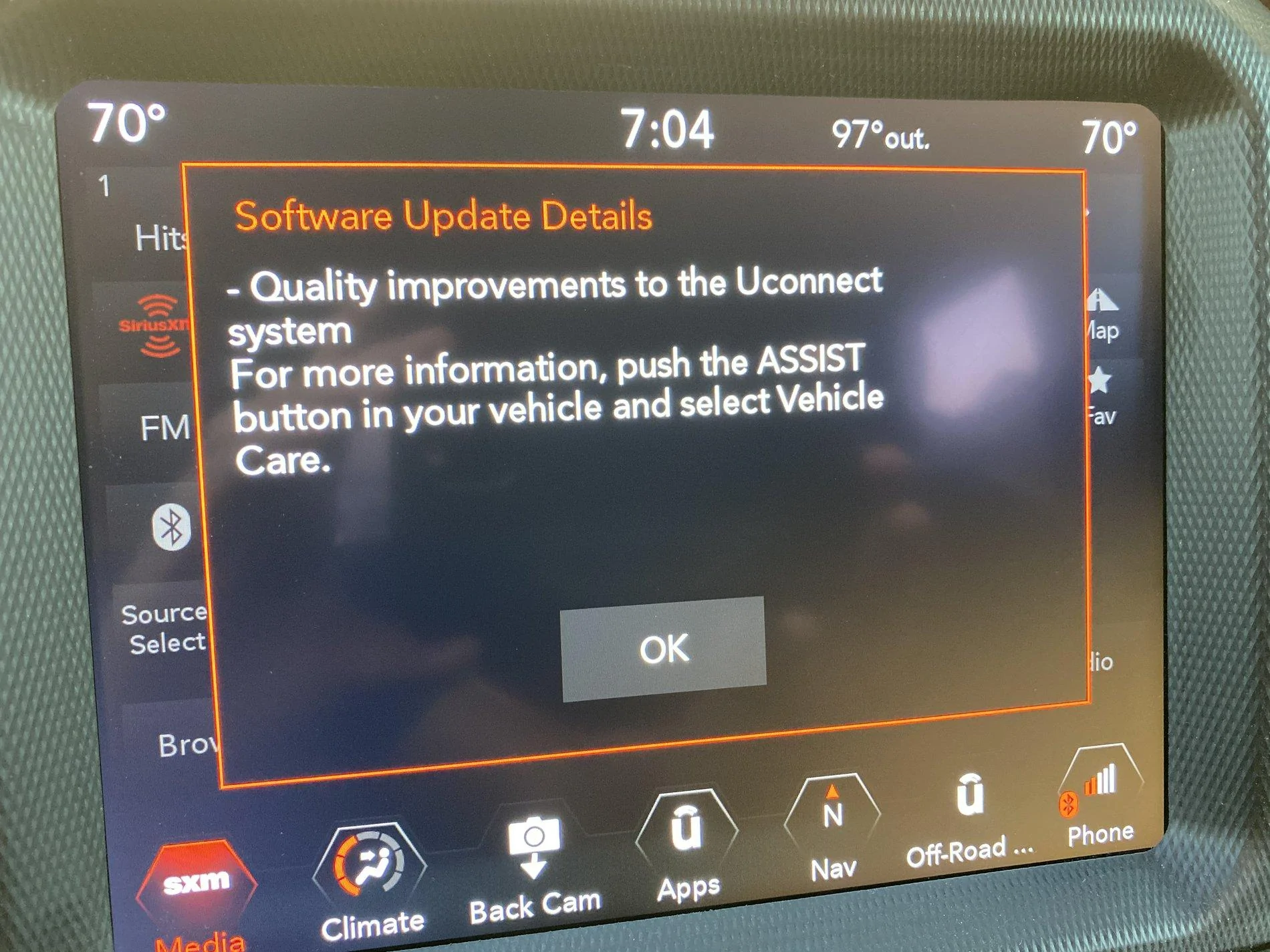 Jeep Wrangler JL New Uconnect Uodate July 19, 2020 8FAF6B3D-3F0F-4C93-8F32-832C901C6583