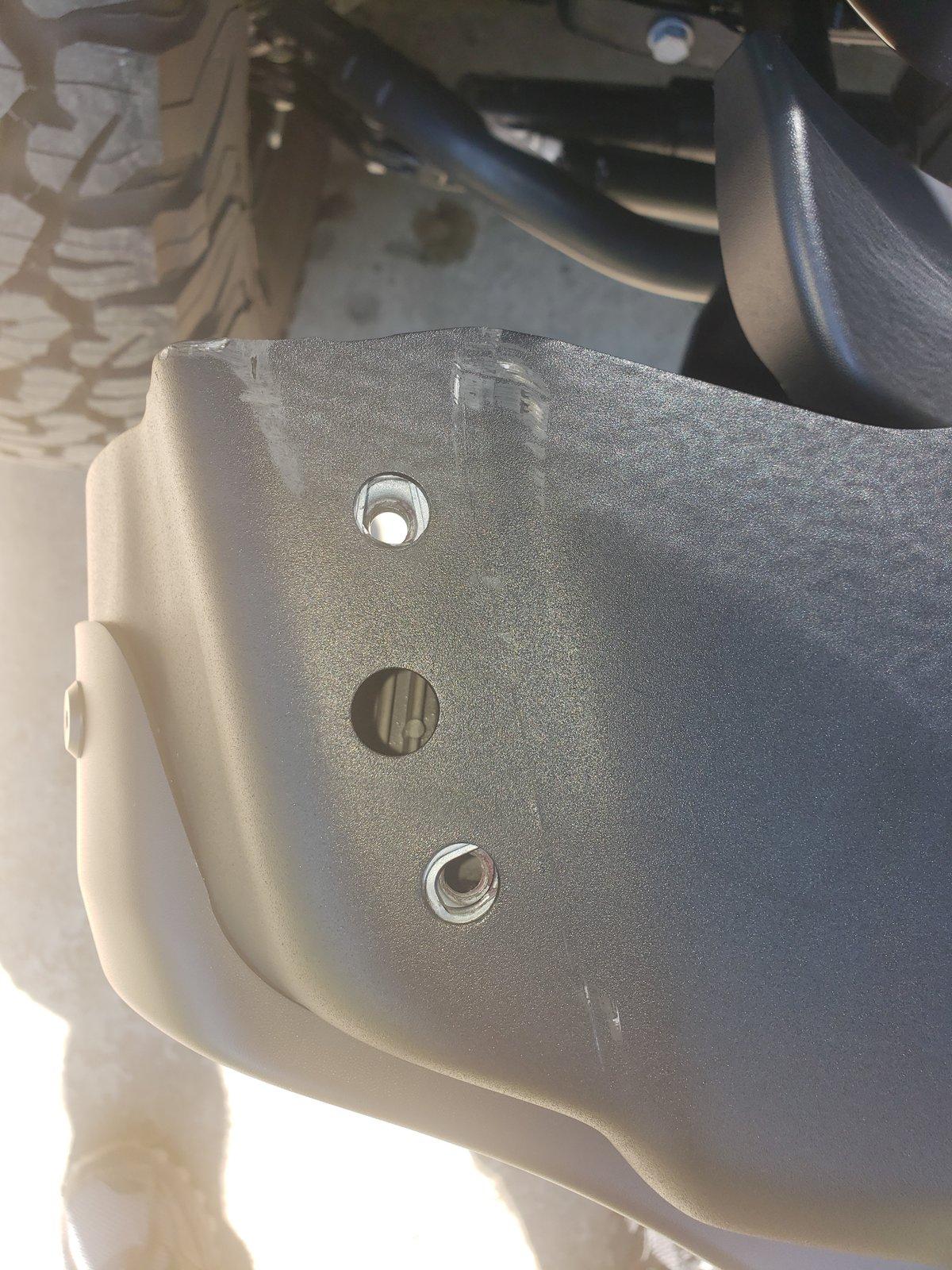 Jeep Wrangler JL Factory Steel Bumper warning 20200621_103655