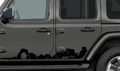 Jeep Wrangler JL STING GRAY Wrangler JL Club Mopar_82215730_Mountain_Side_Graphic_Install_0
