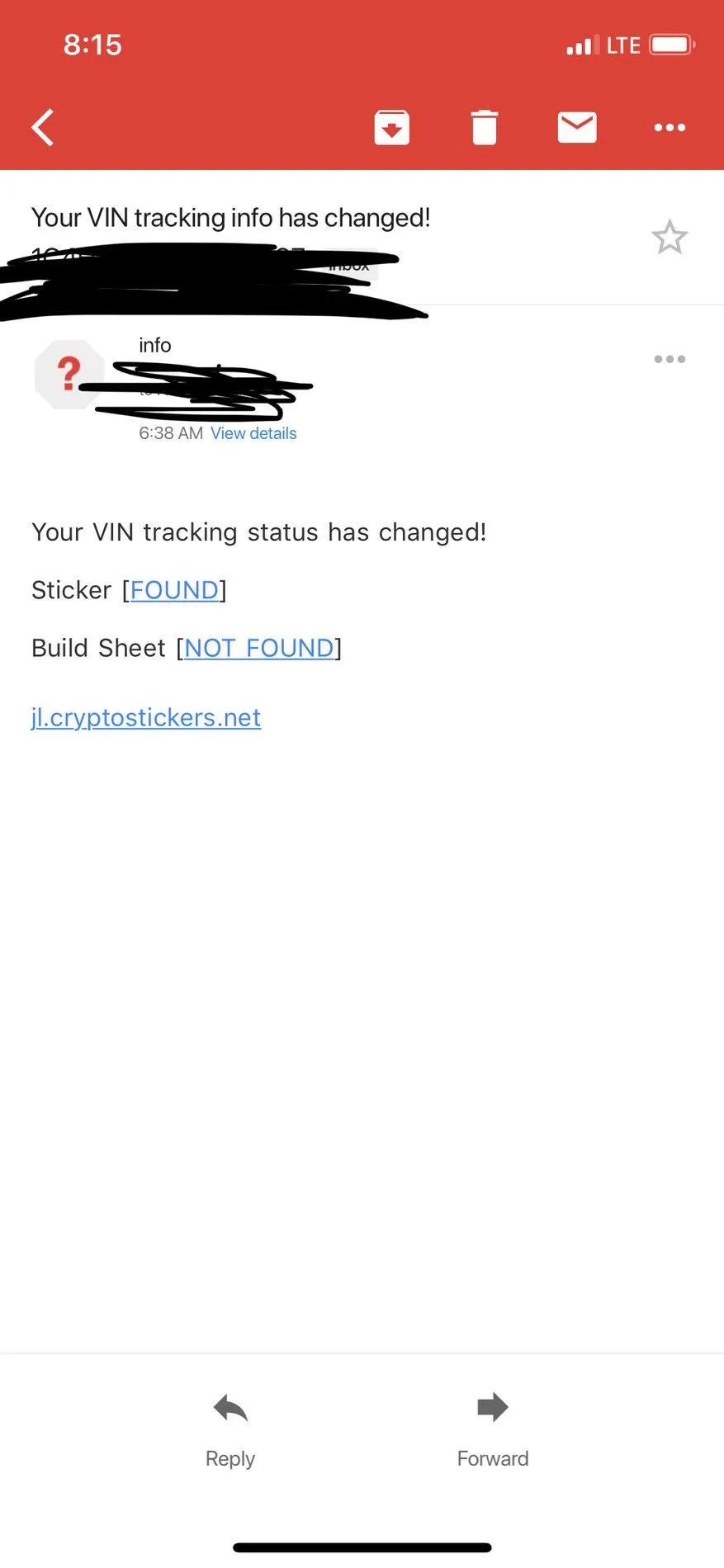 Jeep Wrangler JL Automatic Sticker and Build Sheet tracking 216FF514-EAB0-4550-B64C-45DB4E7A6BE6
