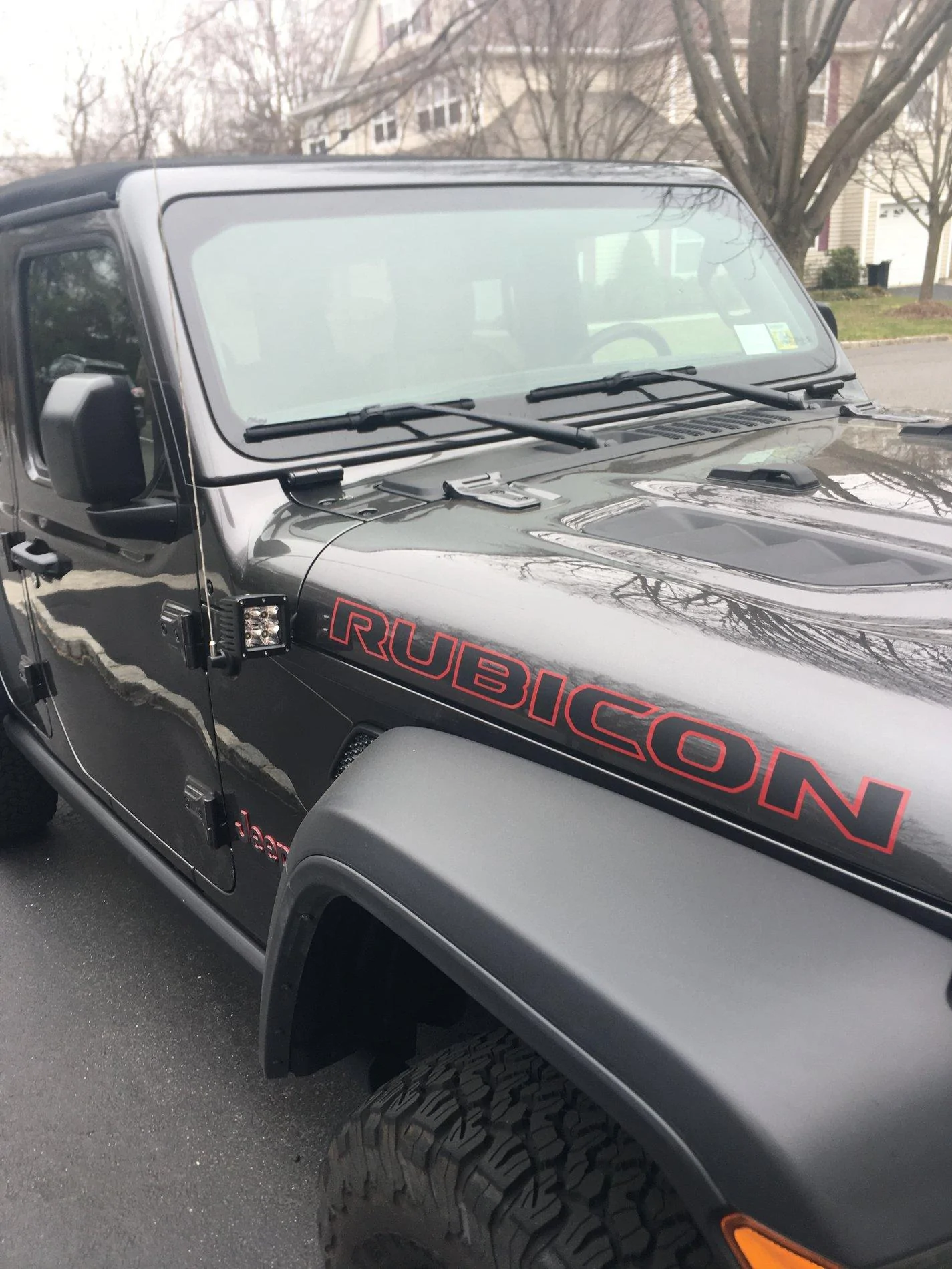 Jeep Wrangler JL Where to put two 3" LED cubes so the windshield can still come down without interference. C1FF9793-C1BC-4922-8B8B-BE6B9B6FBABB
