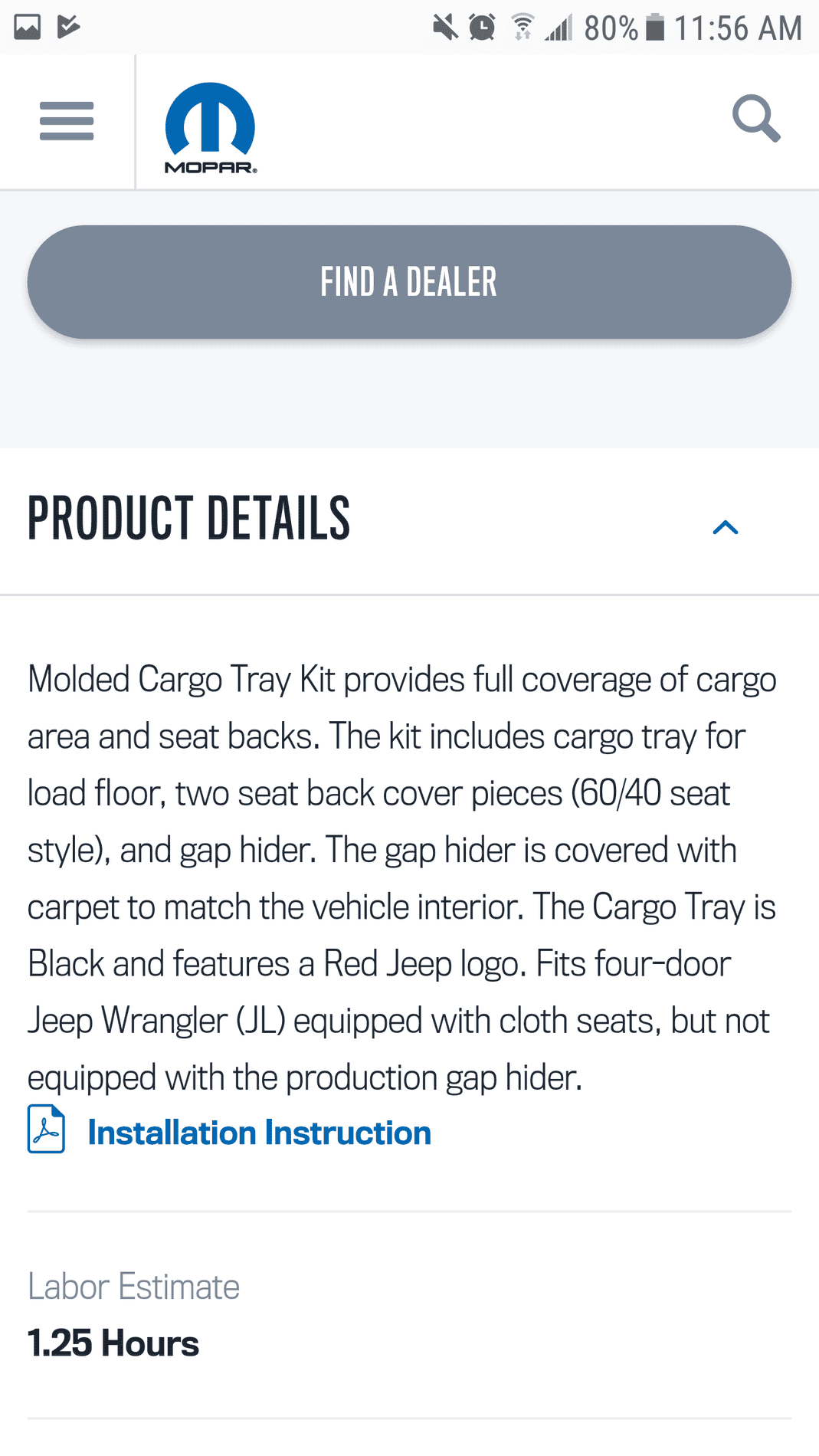 Jeep Wrangler JL Trunk Liner Screenshot_20180424-115613