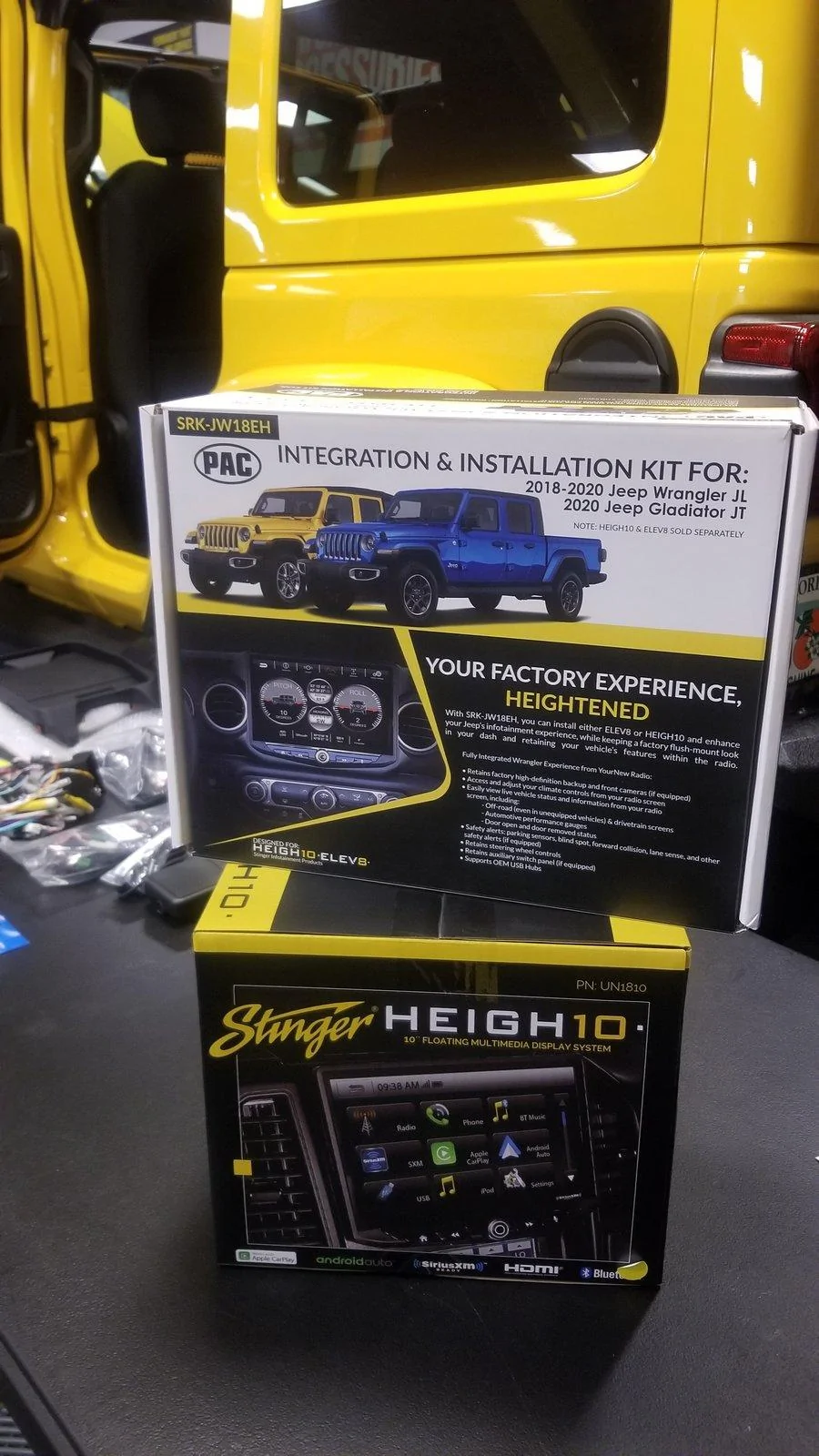Jeep Wrangler JL JLU stereo upgrade Height10/Arc Audio build 20200626_152224