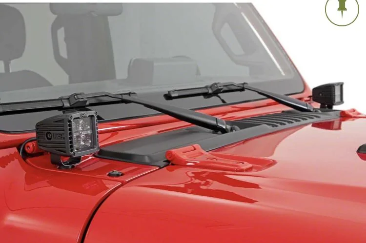 Jeep Wrangler JL Rough Country Light Cube w/ Mounting Kit DDFB942C-94C9-4AC2-81C7-C53C24749352