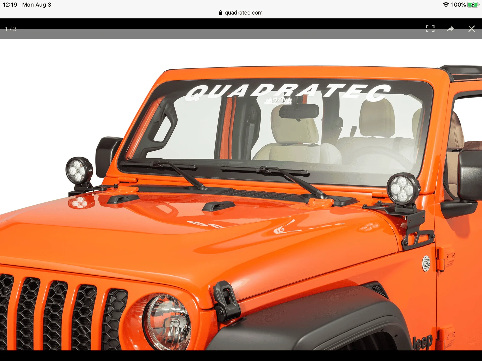 Jeep Wrangler JL MOPAR Light/Antenna/Turn Signal Mounting Bracket 0A06B116-AFC2-4C7D-9B97-ACDF51084541