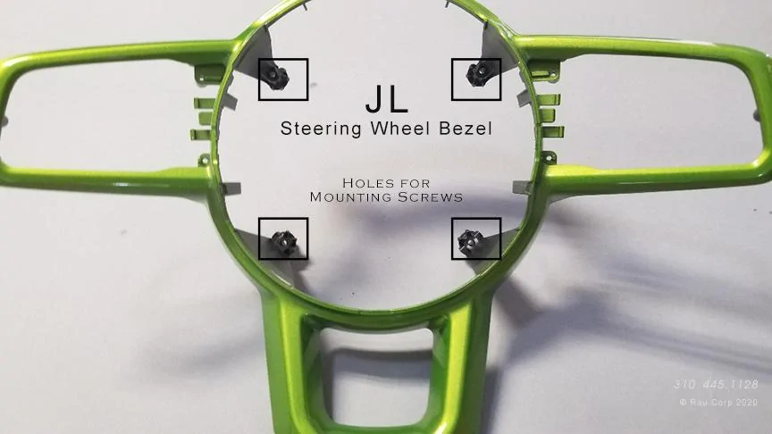 Jeep Wrangler JL Mojito Green Interior Trim Mod - Installed JL-Bezel