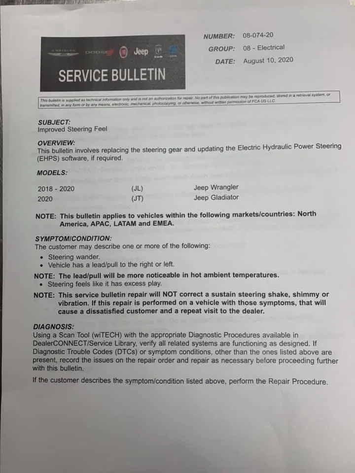 Jeep Wrangler JL Power Steering Issues?! E8D2EE64-47F9-4250-B19E-EB03EE7DAD6E