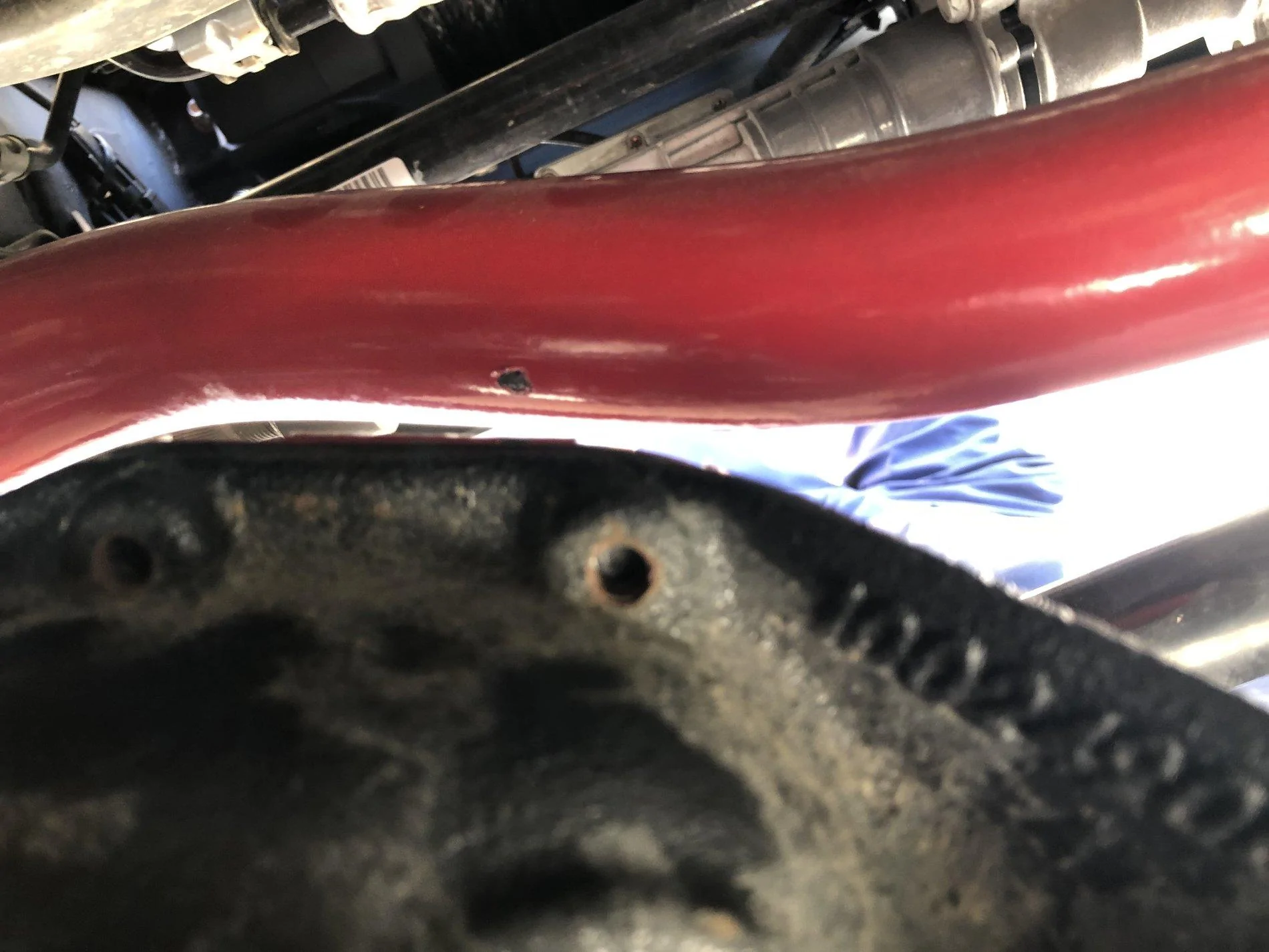 Jeep Wrangler JL Steer Smarts track bar hitting ARB diff cover IMG_8517