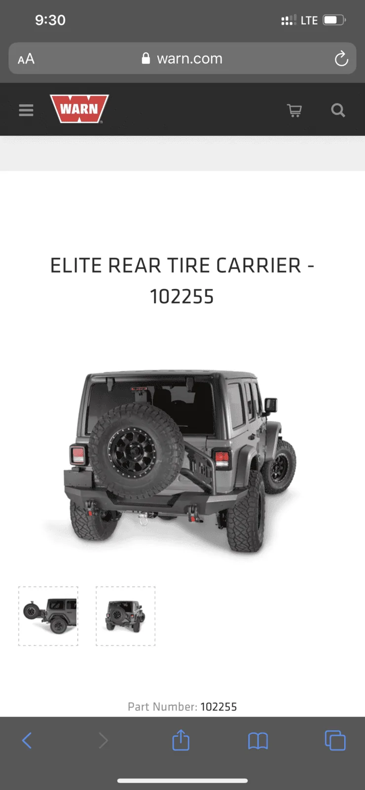 Jeep Wrangler JL Tire Carrier for 37inch tire 421D6CF5-DD87-4572-B93A-433B93F4EC90