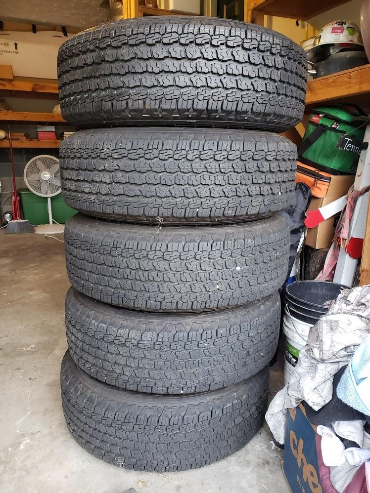 Jeep Wrangler JL 5 Tires & 5 Wheels 20200812_184931