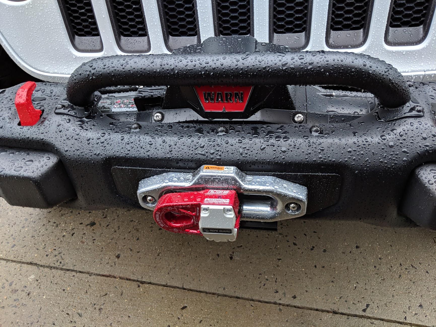 Jeep Wrangler JL WARN JL Rubicon Winch Mount Plate and Zeon 10-S Install IMG_20180425_085323