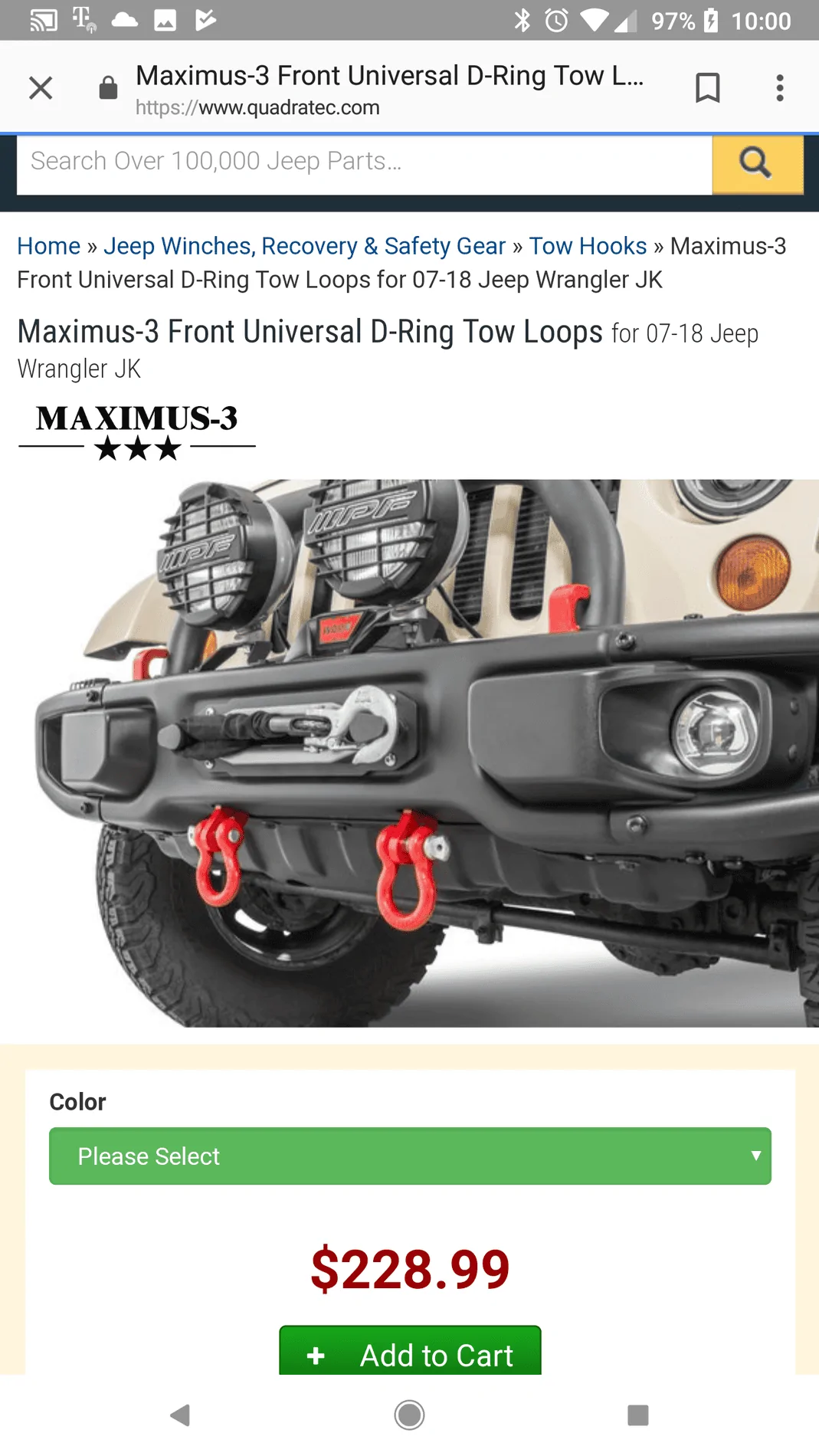Jeep Wrangler JL JLUS d ring mounts Screenshot_20180311-220011