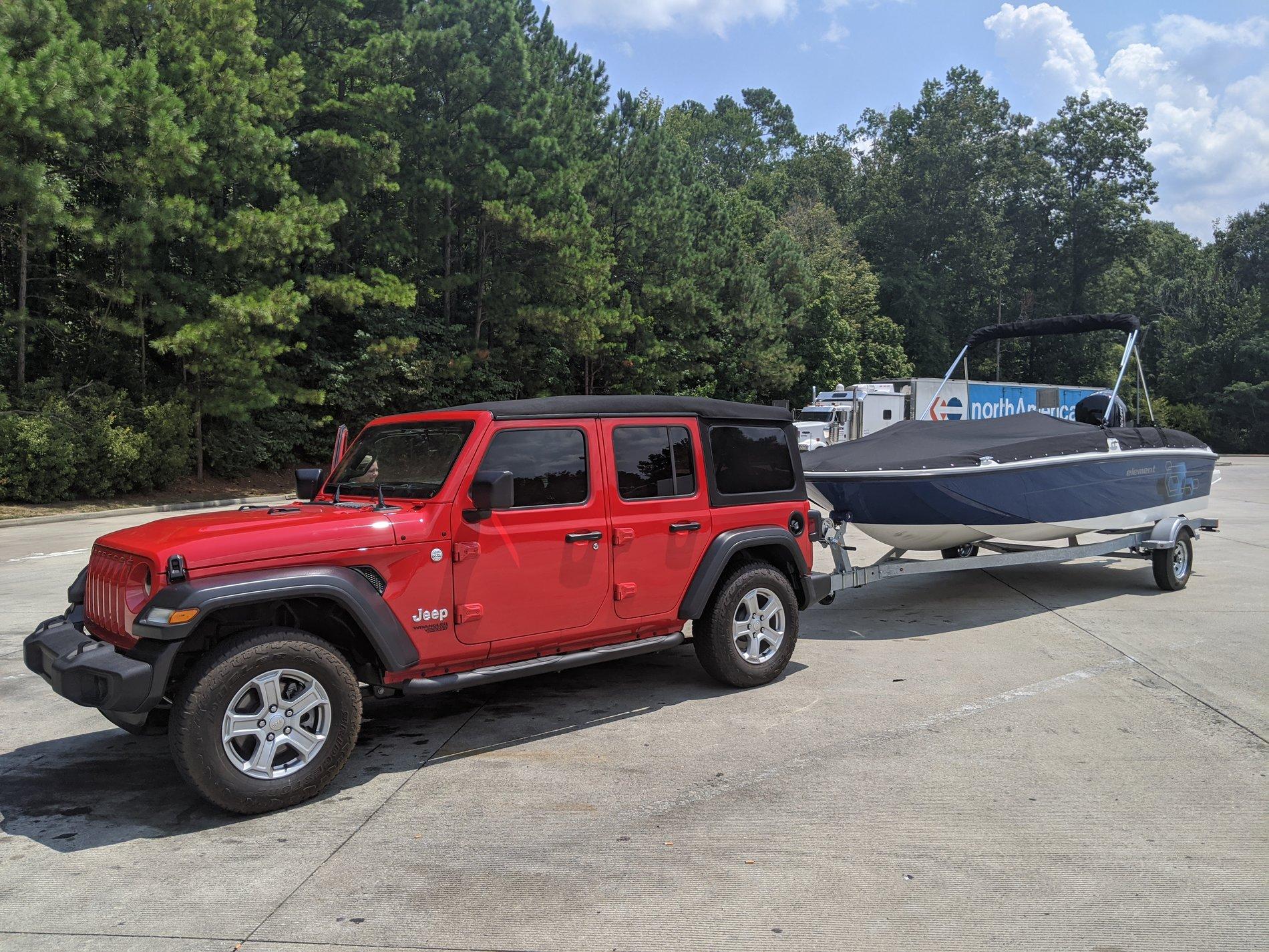Jeep Wrangler JL Small Boat Towing Report IMG_20200808_130131