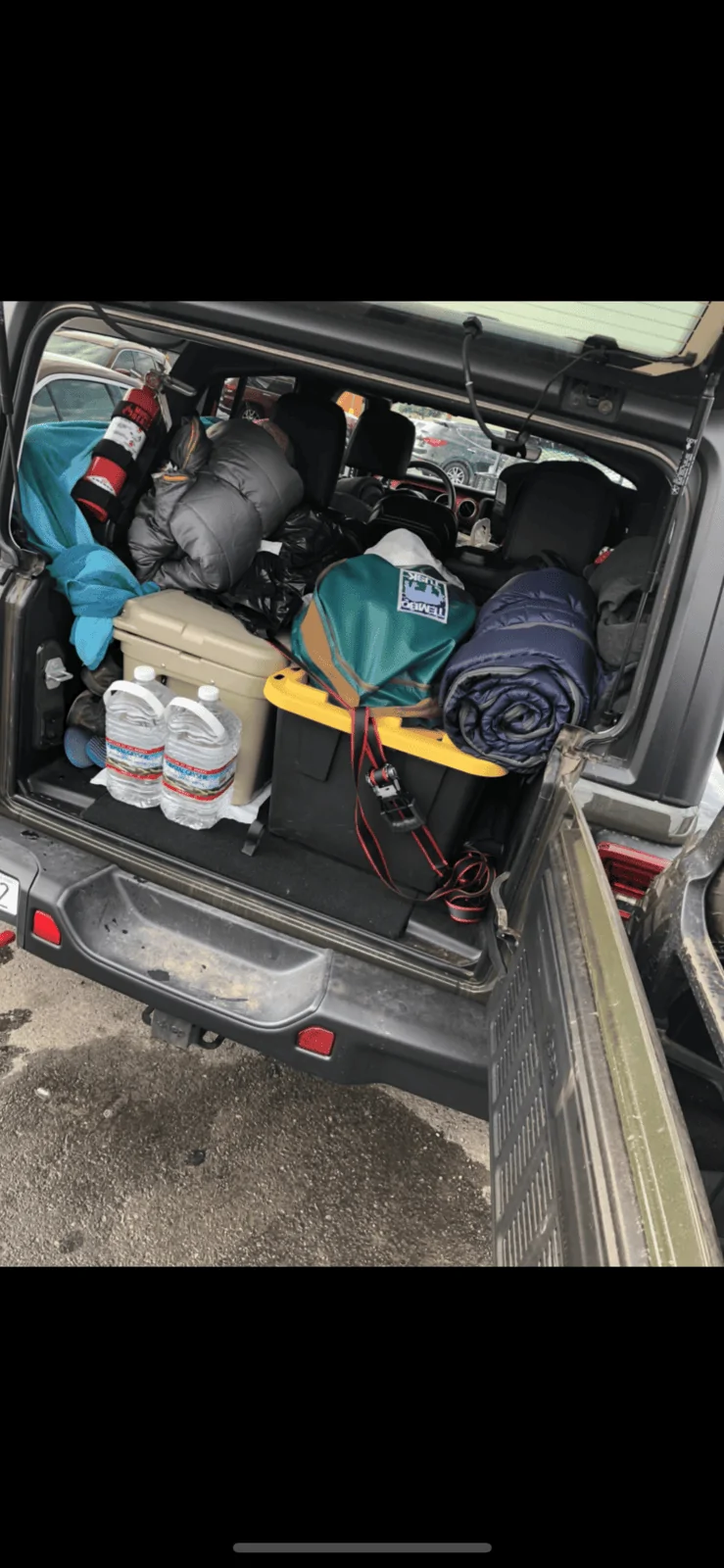 Jeep Wrangler JL JLUR Rear Storage Ideas BACK