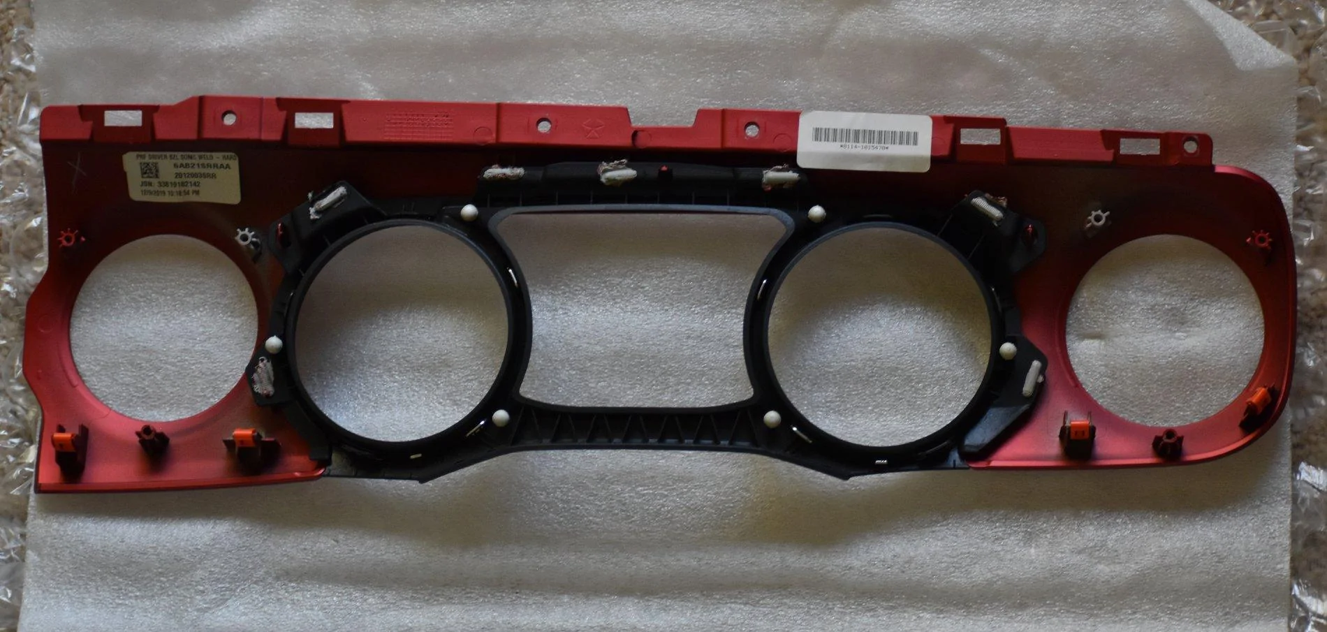 Jeep Wrangler JL Mopar Red Dash Panels from 2020 Rubicon 20200902_150219
