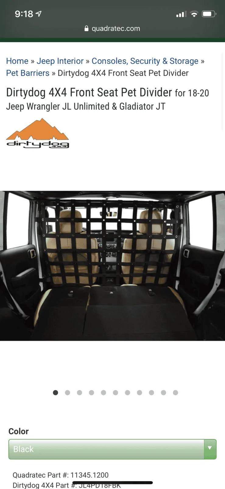 Jeep Wrangler JL DirtyDog4x4 Divider for Pets C288CF46-126B-4C6D-9730-717F7177ACA7