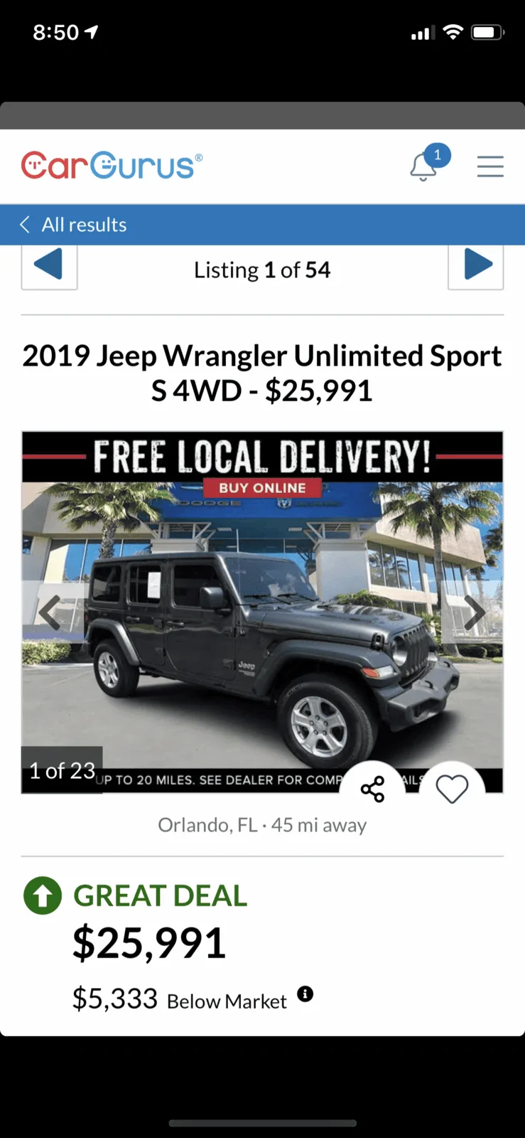 Jeep Wrangler JL Used Jeep values 43C3FF27-F0AE-46EA-B07C-15B89679ABF2